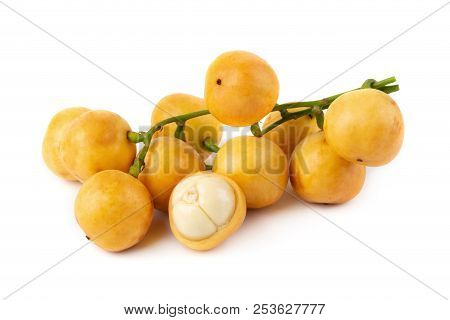Rambeh Tropical Fruit Isolated On A White Background.