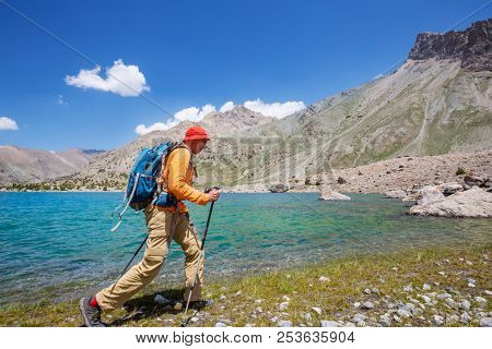 Beautiful landscape of Fann Mountains, Tajikistan