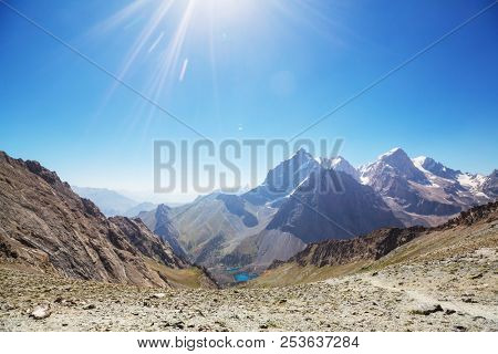 Beautiful landscape of Fann Mountains, Tajikistan