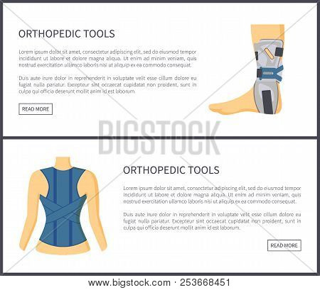 Orthopedic Tools Internet Sites Collection Bandage And Adjustment For Spine Foot Recovering, Web Pag