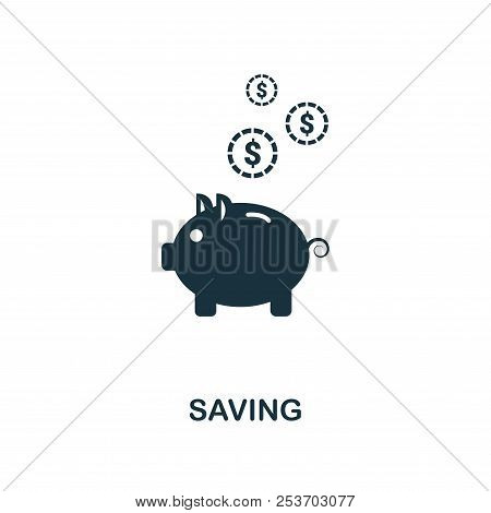 Saving Icon. Line Style Icon Design From Personal Finance Icon Collection. Ui. Pictogram Of Saving I