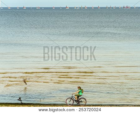 Jurmala, Latvia - August 14, 2018: Jurmala Is A Famous Tourist Resort In Latvia And Baltic Region, E