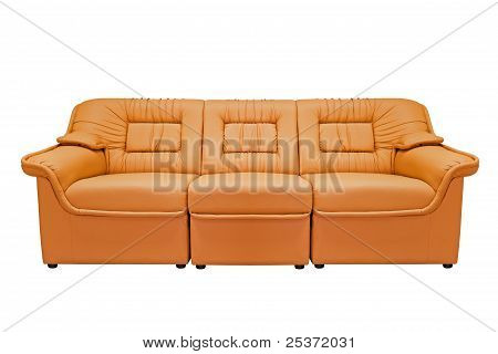 Orange moderne Sofa