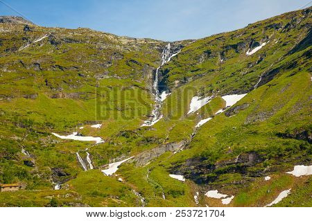 Landscape Of The Geiranger Valley Near Dalsnibba Mountain, Norway