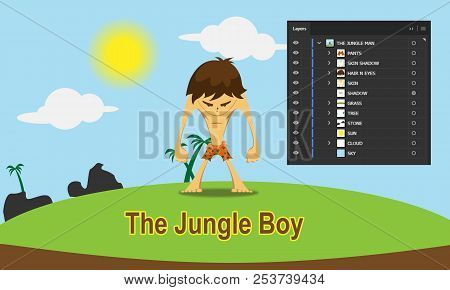 The Jungle Boy Character For Your Mascot Company Or Other,
Easy Edit Color.
Thanks
