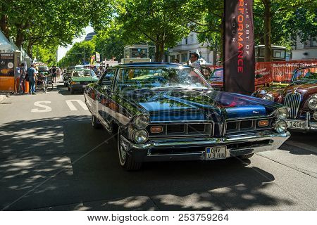 Berlin - June 09, 2018: Full-size Car Pontiac Grand Prix, 1966. Classic Days Berlin 2018.