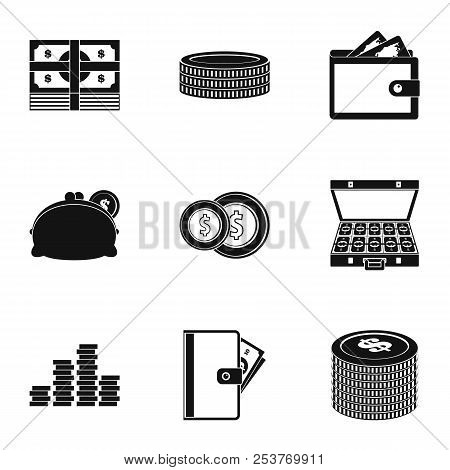 Subsidy Icons Set. Simple Set Of 9 Subsidy Icons For Web Isolated On White Background