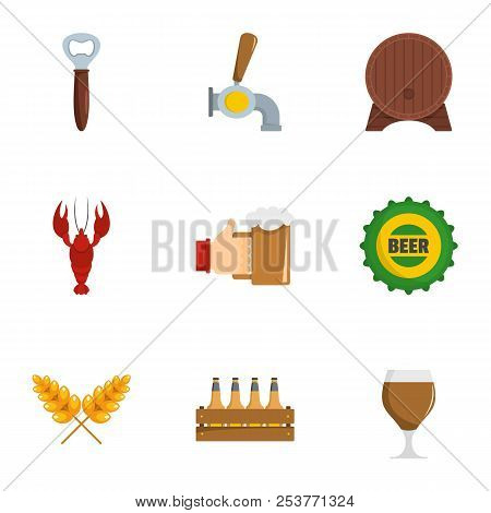 Snackbar Icons Set. Flat Set Of 9 Snackbar Icons For Web Isolated On White Background
