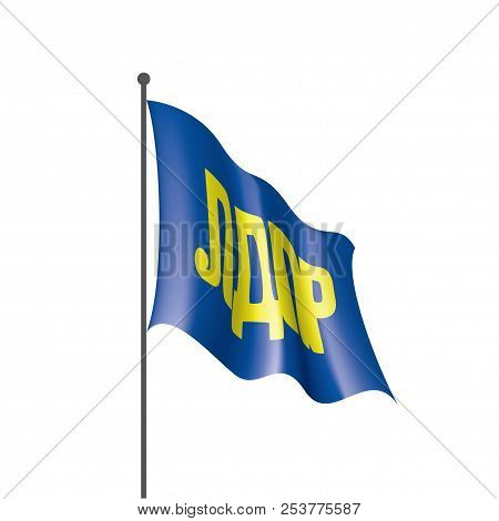 The Flag Of The Russian Liberal Democratic Party Ldpr. Vector Illustration On White Background