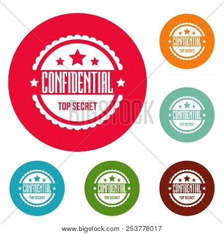 Confidental Logo. Simple Illustration Of Confidental Logo For Web