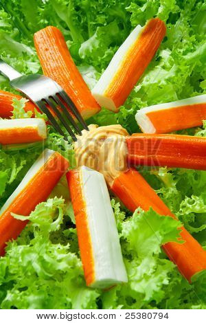 Salada de caranguejo