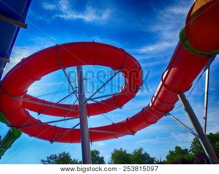 Toboggan In Water Park