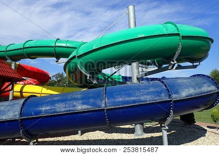 Toboggan In Water Park