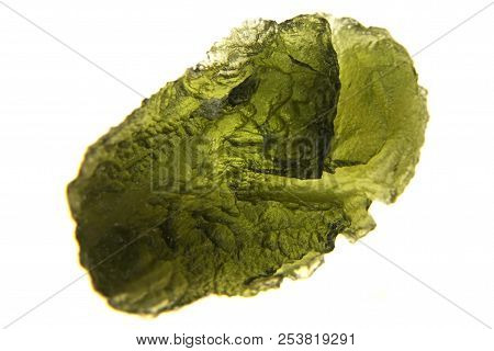 Moldavite Mineral Isolated