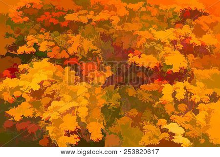 Flower Bed Of Bright Flowers Bright Summer Flowers On A Flower Bed Background