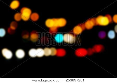 Bokeh With Multi Colors. Festive Lights Bokeh Background. Defocused Bokeh Lights. Blurred Bokeh. Bok