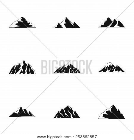 Tableland Icons Set. Simple Set Of 9 Tableland Icons For Web Isolated On White Background