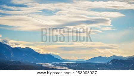 Valley View From Swansea Mountain In Invermere, British Columbisa Canada