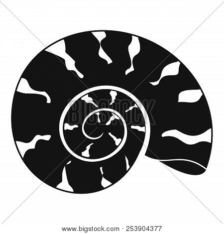 Round Shell Icon. Simple Illustration Of Round Shell Icon For Web