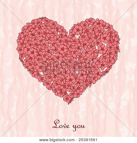 Cuore floreale