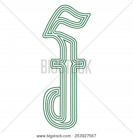 Cambodia Riel Currency  Symbol  Icon Striped Vector Illustration  On A White Background