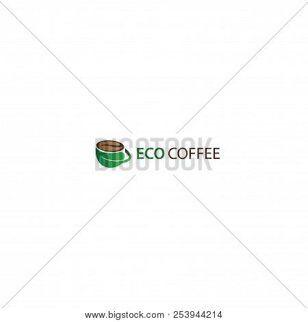 Eco Coffe Logo For Brand Identity Or Icon Your Company.