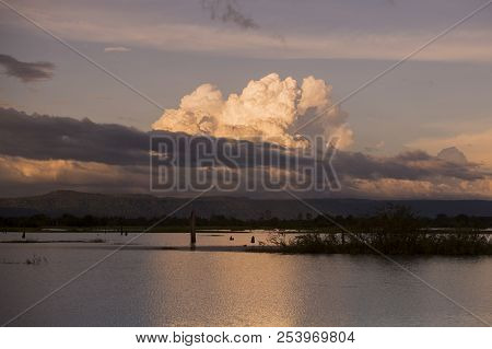 Cambodia Anlong Veng Ta Mok Lake Landscape