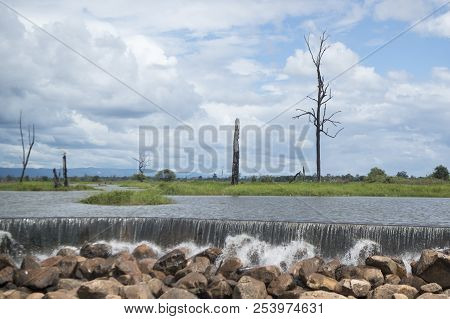 Cambodia Anlong Veng Ta Mok Lake Landscape