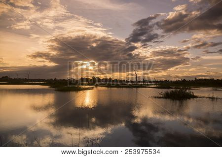 Cambodia Anlong Veng Ta Mok Lake Landscape