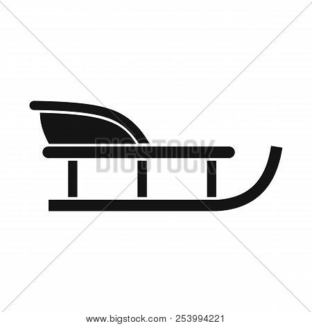 Sled Icon In Simple Style On A White Background Illustration