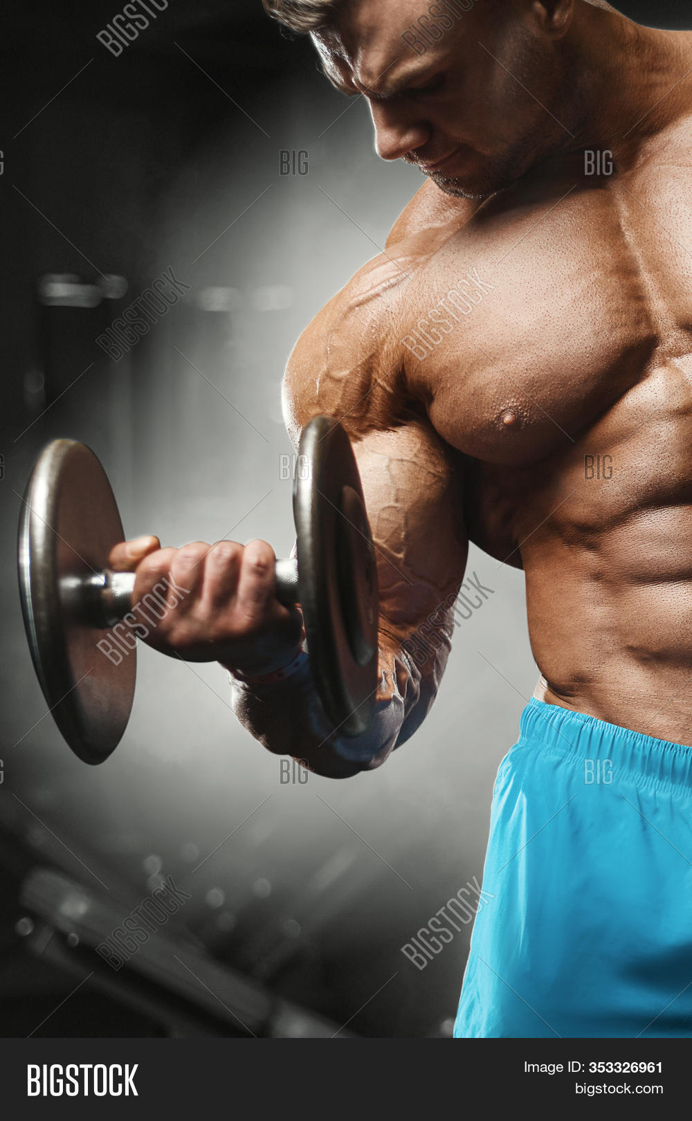 Bodybuilder Strong Man Image Photo Free Trial Bigstock Best 5 biceps workouts for men, biceps workouts are the important.