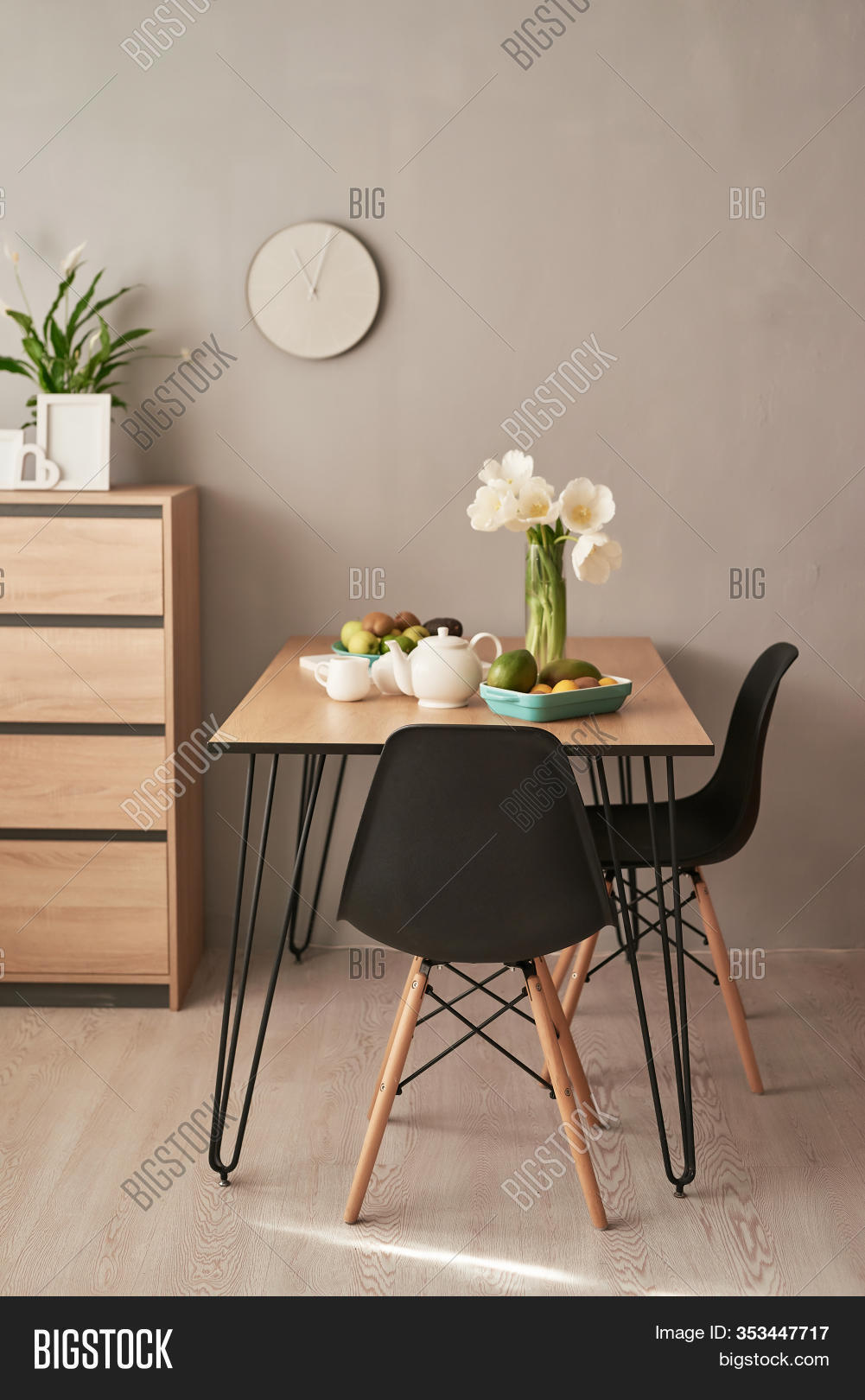Loft Style Dining Room Image Photo Free Trial Bigstock