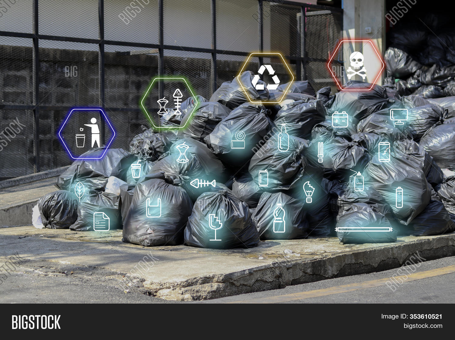 Garbage Black Bag Image & Photo (Free Trial) Bigstock