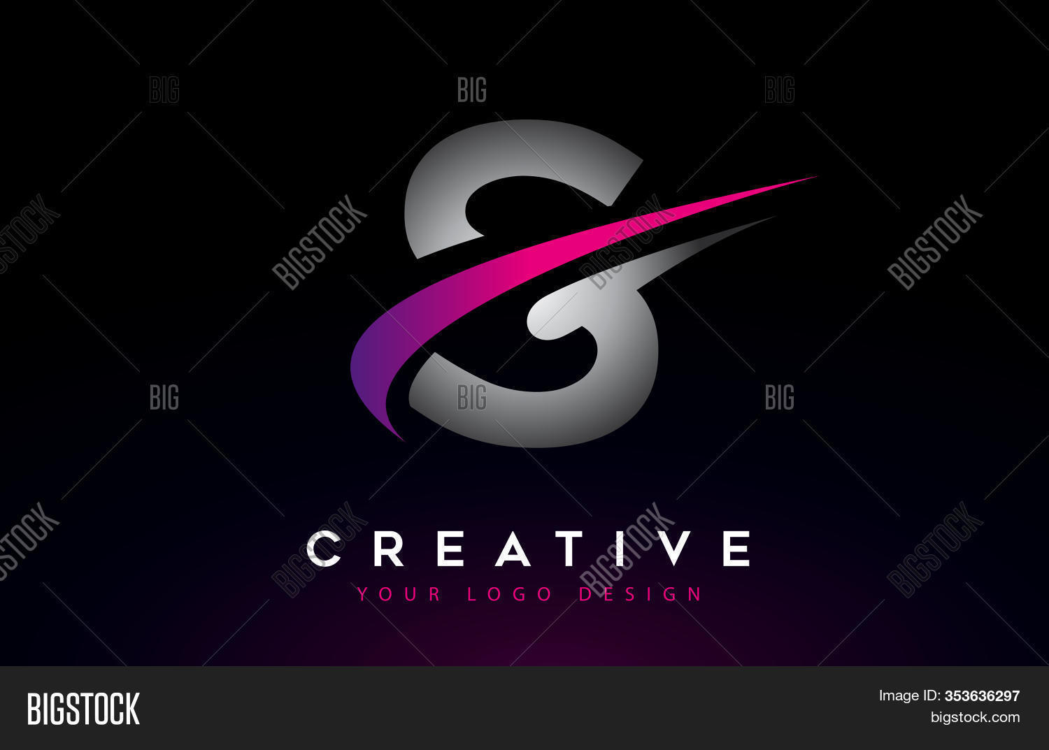S Logo Swoosh Vector Photo Free Trial Bigstock