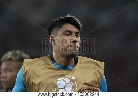 Rio, Brazil - February 26, 2020: Luis Geovanny Segovia Vega During Flamengo Vs Independiente Del Val