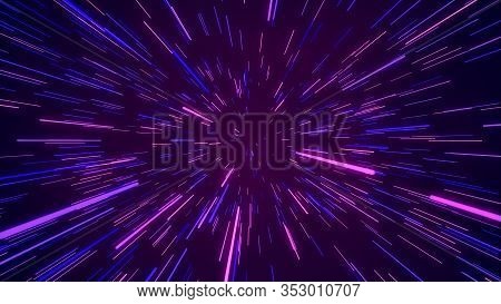 Abstract Creative Cosmic Background Tunnel