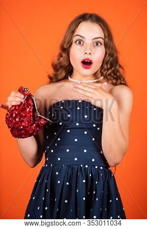 Vintage Inspirations Used In Current Design. Retro Vintage Purse. Movement Towards Vintage Fashion. 