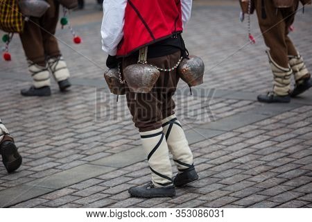Moscow, Russia Feb 27, 2020: Moscow Maslenitsa Festival. Traditional National Celebration In Russian