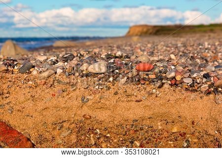 A Beach Soil Formed From Pebblestones And Sand Near Heiligenhafen At The Baltic Sea