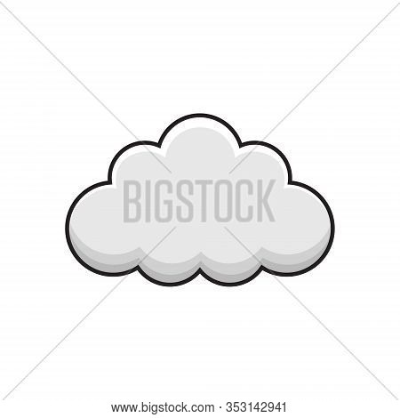 Cloud Vector, Cloud Stock Icon Illustration - Nature