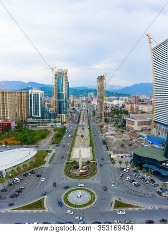 Batumi, Georgia - June 13, 2019:panoramic View Of Batumi, Georgia. View Of The Center Of Batumi And 