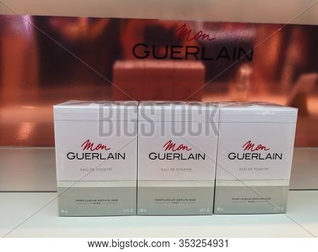 Fragrance Perfume For Romantic And Seductive Girls Mon Guerlain In Perfume And Cosmetics Store Febru
