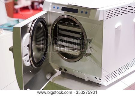 Biotechnology Laboratory Hardware Equipment. Smart Medical Background.