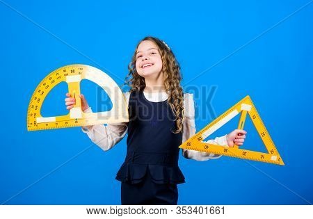 School Education Concept. Learn Mathematics. Theorems And Axioms. Smart And Clever Concept. Sizing A