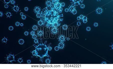 Chinese Pathogen Called Coronavirus Or Covid-19, As A Type Of Flu. Outbreak Of Coronavirus, Which Le