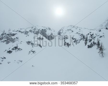 Winter Landscape Tennengebirge In Austrian Alps