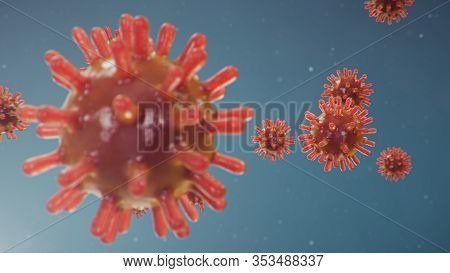 Chinese Pathogen Called Coronavirus Or Covid-19, As A Type Of Flu. Outbreak Of Coronavirus, Which Le