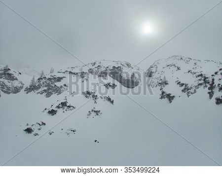 Winter Landscape Tennengebirge In Austrian Alps