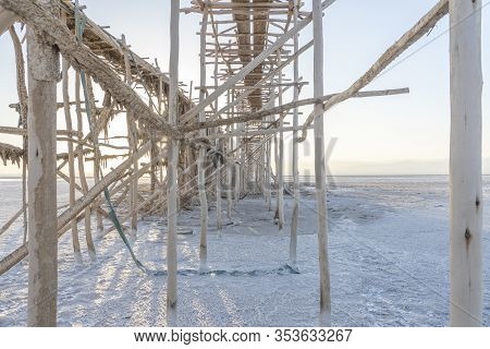 Salt Concretions On The Extraction Pump In The Salt Plains Of Asale Lake In The Danakil Depression I