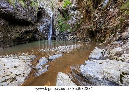 Landscape With Valea Lui Stan Canyon And River In Romania